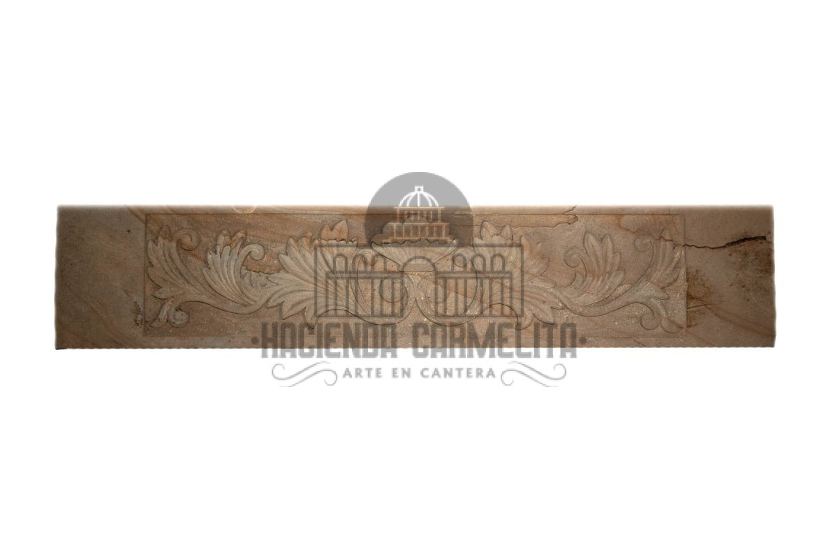 Moldura en Cantera Piñon según diseño 15x5cm | Hacienda Carmelita